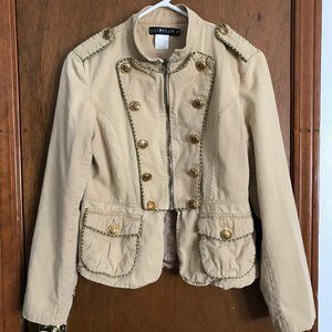Grifflin Military-Style Jacket with Gold Buttons